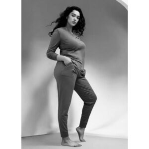 ThirdLove Size 3X WonderKnit Henley Lounge Set in Black